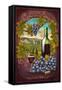 Livermore, California - Merlot-Lantern Press-Framed Stretched Canvas