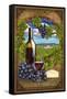 Livermore, California - Pinot Noir-Lantern Press-Framed Stretched Canvas