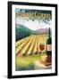 Livermore, California - Wine Country-Lantern Press-Framed Art Print