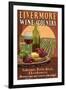 Livermore, California - Wine-Lantern Press-Framed Art Print