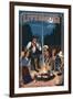 Livermore, Colorado - Cowboy Campfire Story Telling-Lantern Press-Framed Art Print