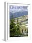 Livermore, Colorado - Hiking Scene-Lantern Press-Framed Art Print