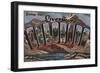 Livermore, Colorado - Large Letter Scenes-Lantern Press-Framed Art Print