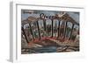 Livermore, Colorado - Large Letter Scenes-Lantern Press-Framed Art Print