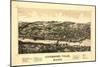 Livermore Falls, Maine - Panoramic Map-Lantern Press-Mounted Art Print