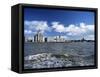 Liverpool and the River Mersey, Merseyside, England, United Kingdom-Chris Nicholson-Framed Stretched Canvas