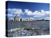 Liverpool and the River Mersey, Merseyside, England, United Kingdom-Chris Nicholson-Stretched Canvas