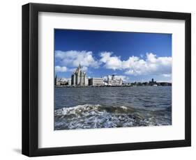 Liverpool and the River Mersey, Merseyside, England, United Kingdom-Chris Nicholson-Framed Photographic Print