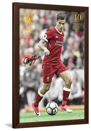 2018 Season Poster Framed Cork Pin Board With Pins Details about   Liverpool FC Coutinho 2017 