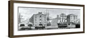 Liverpool Docks 1876-null-Framed Photographic Print