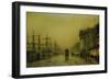 Liverpool Docks Customs House and Salthouse Docks, Liverpool-John Atkinson Grimshaw-Framed Giclee Print