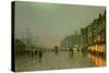 Liverpool Docks from Wapping, C.1870,-Grimshaw-Stretched Canvas