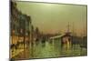 Liverpool Docks-John Atkinson Grimshaw-Mounted Giclee Print