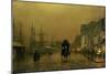 Liverpool Docks-John Atkinson Grimshaw-Mounted Giclee Print