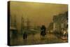 Liverpool Docks-John Atkinson Grimshaw-Stretched Canvas