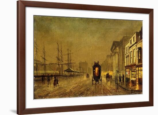 Liverpool Docks-John Atkinson Grimshaw-Framed Giclee Print