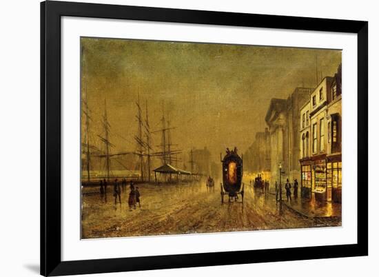 Liverpool Docks-John Atkinson Grimshaw-Framed Giclee Print