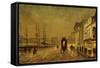 Liverpool Docks-John Atkinson Grimshaw-Framed Stretched Canvas