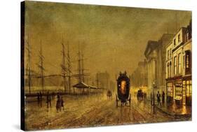 Liverpool Docks-John Atkinson Grimshaw-Stretched Canvas