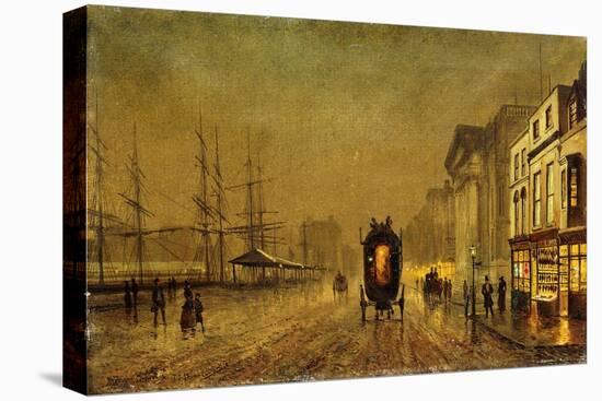 Liverpool Docks-John Atkinson Grimshaw-Stretched Canvas