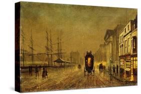 Liverpool Docks-John Atkinson Grimshaw-Stretched Canvas