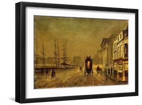 Liverpool Docks-John Atkinson Grimshaw-Framed Giclee Print