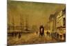 Liverpool Docks-John Atkinson Grimshaw-Mounted Giclee Print