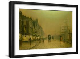 Liverpool Docks-John Atkinson Grimshaw-Framed Giclee Print