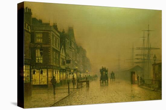 Liverpool Docks-John Atkinson Grimshaw-Stretched Canvas