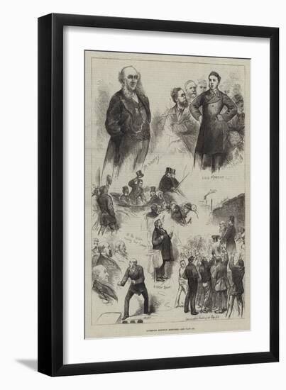Liverpool Election Sketches-null-Framed Giclee Print