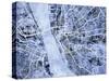 Liverpool England City Street Map-Michael Tompsett-Stretched Canvas