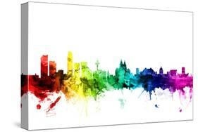 Liverpool England Skyline-Michael Tompsett-Stretched Canvas