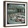 Liverpool (England), the Dining Room of the Trans-Atlantic Liner "Majesty"-Leon, Levy et Fils-Framed Photographic Print