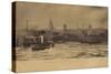 Liverpool, from the Mersey-English Photographer-Stretched Canvas