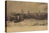 Liverpool, from the Mersey-English Photographer-Stretched Canvas