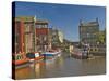 Liverpool Leeds Canal, in the Basin at Skipton, Yorkshire Dales National Park, Yorkshire, England-James Emmerson-Stretched Canvas