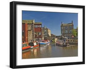 Liverpool Leeds Canal, in the Basin at Skipton, Yorkshire Dales National Park, Yorkshire, England-James Emmerson-Framed Photographic Print