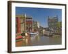 Liverpool Leeds Canal, in the Basin at Skipton, Yorkshire Dales National Park, Yorkshire, England-James Emmerson-Framed Photographic Print