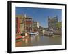 Liverpool Leeds Canal, in the Basin at Skipton, Yorkshire Dales National Park, Yorkshire, England-James Emmerson-Framed Photographic Print