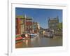 Liverpool Leeds Canal, in the Basin at Skipton, Yorkshire Dales National Park, Yorkshire, England-James Emmerson-Framed Photographic Print