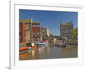 Liverpool Leeds Canal, in the Basin at Skipton, Yorkshire Dales National Park, Yorkshire, England-James Emmerson-Framed Photographic Print