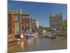 Liverpool Leeds Canal, in the Basin at Skipton, Yorkshire Dales National Park, Yorkshire, England-James Emmerson-Mounted Photographic Print