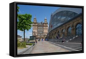 Liverpool Lime Street Railway Station, Liverpool, Merseyside, England, United Kingdom, Europe-Frank Fell-Framed Stretched Canvas