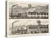 Liverpool-Manchester Railway Early Passenger Trains on the Line-H. Thiriat-Stretched Canvas