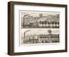 Liverpool-Manchester Railway Early Passenger Trains on the Line-H. Thiriat-Framed Art Print