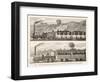 Liverpool-Manchester Railway Early Passenger Trains on the Line-H. Thiriat-Framed Art Print