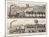 Liverpool-Manchester Railway Early Passenger Trains on the Line-H. Thiriat-Mounted Art Print