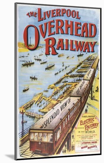 Liverpool Overhead Railways-null-Mounted Art Print