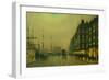 Liverpool Quay by Moonlight-Atkinson Grimshaw-Framed Giclee Print