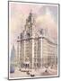 Liverpool: Royal Liver Building-null-Mounted Art Print